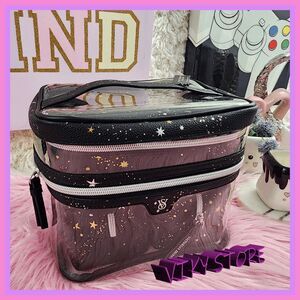 💕 NWT Victoria’s Secret Clear Starry 4-Pc Train Case Set 💕